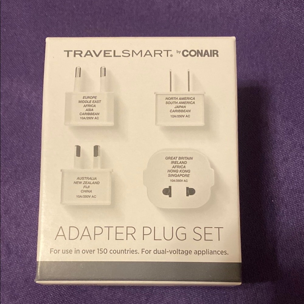TravelSmart Adapter Plug Set -‎ White